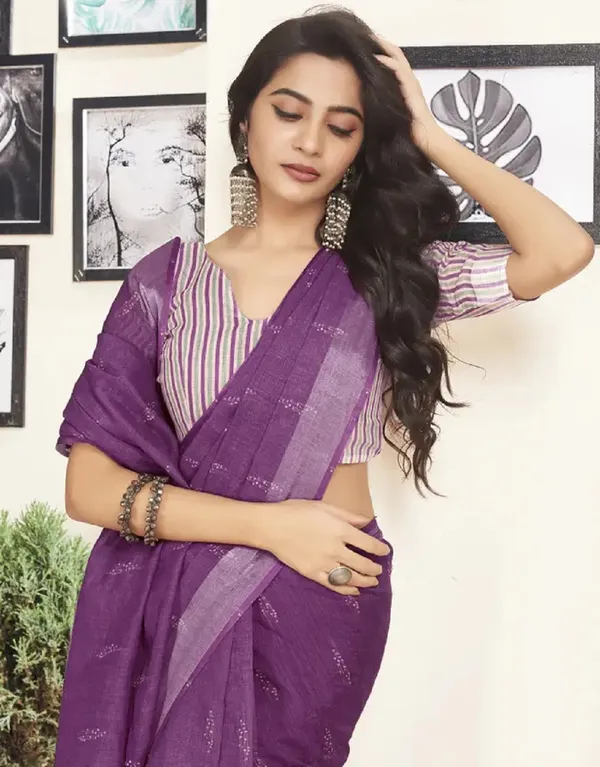 Ethnic_Pure_Soft_Cotton_Linen_Digital_Printed_Saree_with_Unstitched_Blouse_Piece_|_Bollywood_Style_Lightweight_Traditional_Wear_for_Women