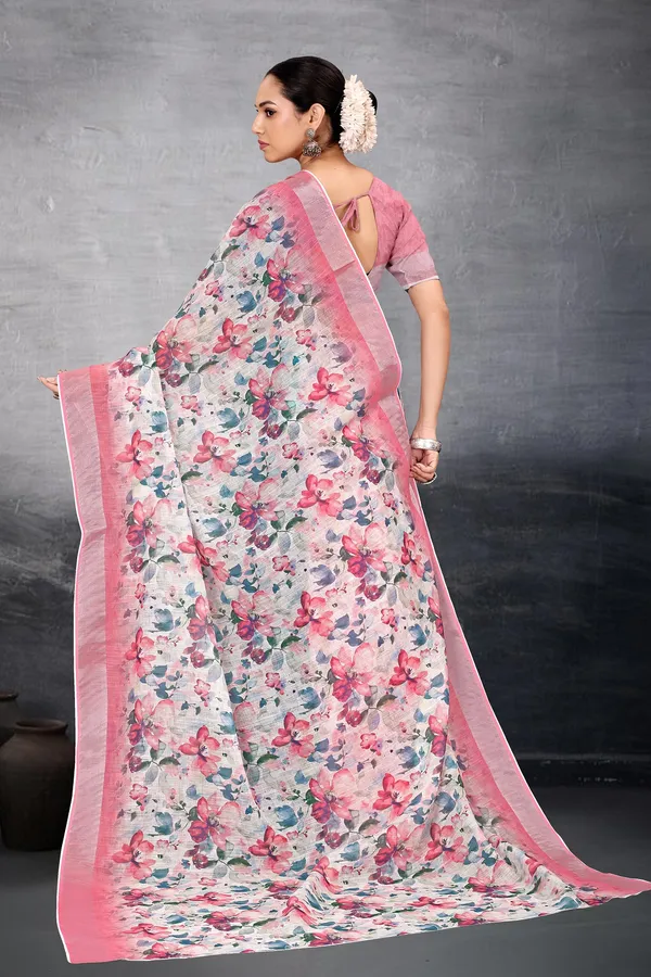 Ethnic_Pure_Soft_Cotton_Linen_Digital_Printed_Saree_with_Unstitched_Blouse_Piece_|_Bollywood_Style_Lightweight_Traditional_Wear_for_Women