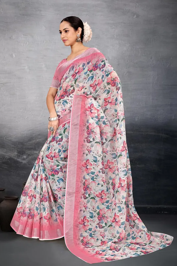 Ethnic_Pure_Soft_Cotton_Linen_Digital_Printed_Saree_with_Unstitched_Blouse_Piece_|_Bollywood_Style_Lightweight_Traditional_Wear_for_Women