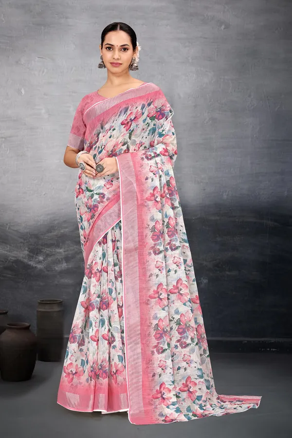Ethnic_Pure_Soft_Cotton_Linen_Digital_Printed_Saree_with_Unstitched_Blouse_Piece_|_Bollywood_Style_Lightweight_Traditional_Wear_for_Women