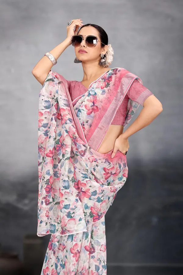 Ethnic_Pure_Soft_Cotton_Linen_Digital_Printed_Saree_with_Unstitched_Blouse_Piece_|_Bollywood_Style_Lightweight_Traditional_Wear_for_Women