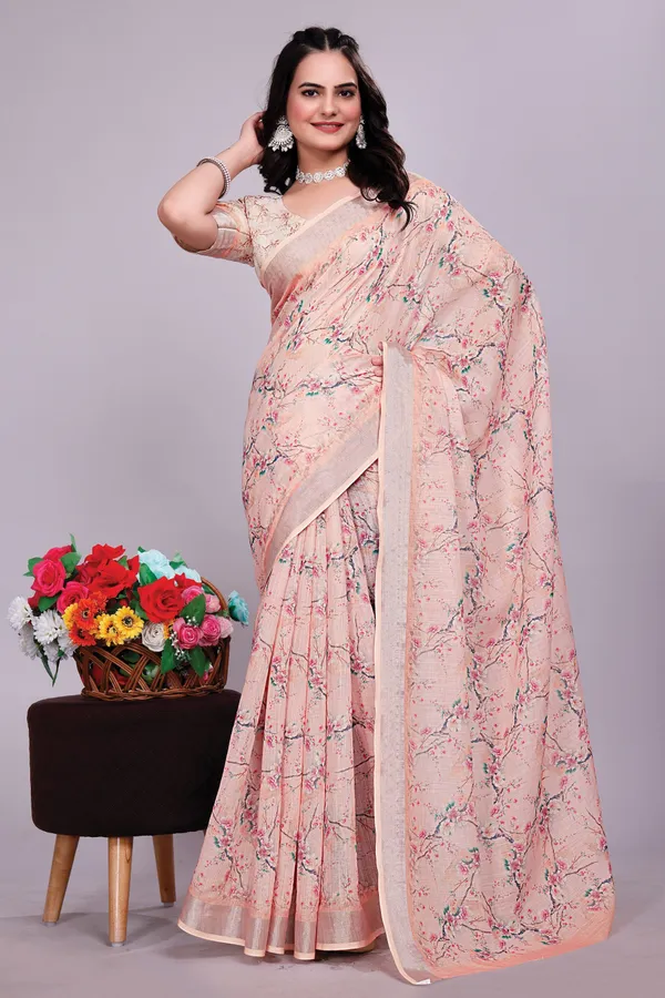 Ethnic_Pure_Soft_Cotton_Linen_Digital_Printed_Saree_with_Unstitched_Blouse_Piece_|_Bollywood_Style_Lightweight_Traditional_Wear_for_Women