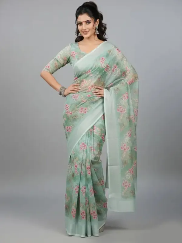 Ethnic_Pure_Soft_Cotton_Linen_Digital_Printed_Saree_with_Unstitched_Blouse_Piece_|_Bollywood_Style_Lightweight_Traditional_Wear_for_Women