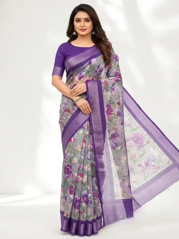 Ethnic_Pure_Soft_Cotton_Linen_Digital_Printed_Saree_with_Unstitched_Blouse_Piece_|_Bollywood_Style_Lightweight_Traditional_Wear_for_Women