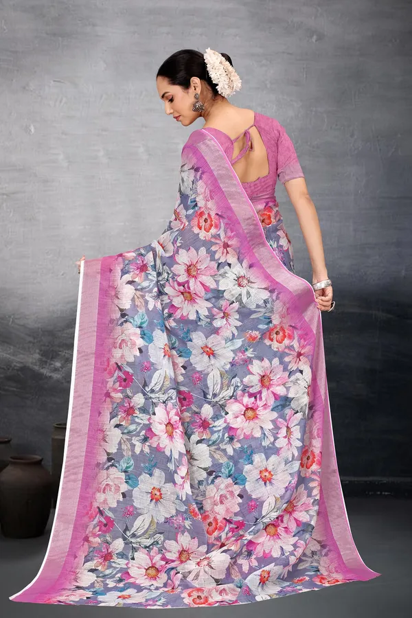 Ethnic_Pure_Soft_Cotton_Linen_Digital_Printed_Saree_with_Unstitched_Blouse_Piece_|_Bollywood_Style_Lightweight_Traditional_Wear_for_Women