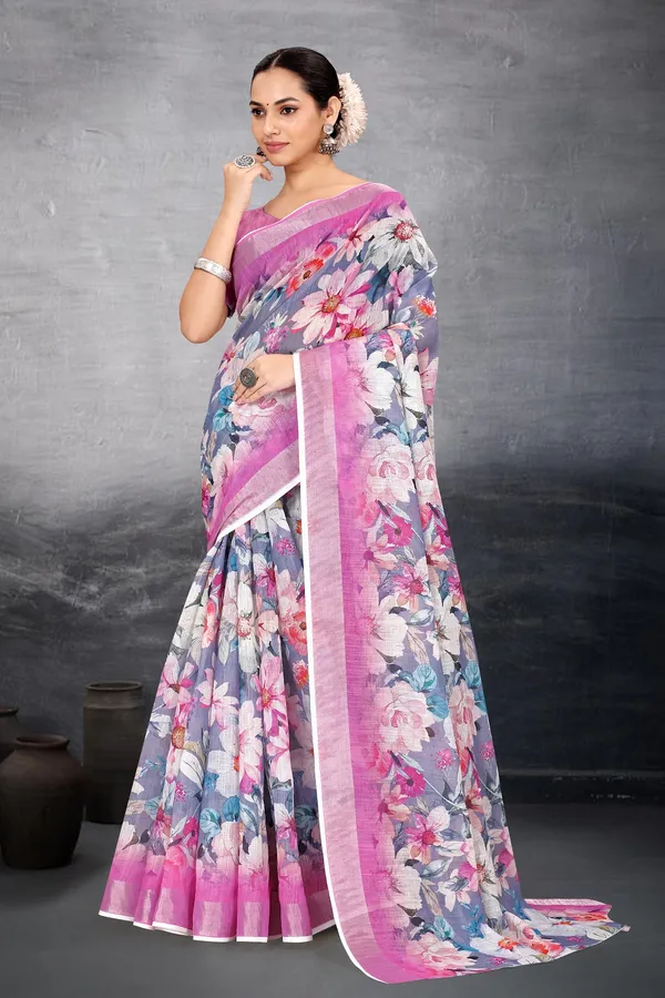 Ethnic_Pure_Soft_Cotton_Linen_Digital_Printed_Saree_with_Unstitched_Blouse_Piece_|_Bollywood_Style_Lightweight_Traditional_Wear_for_Women