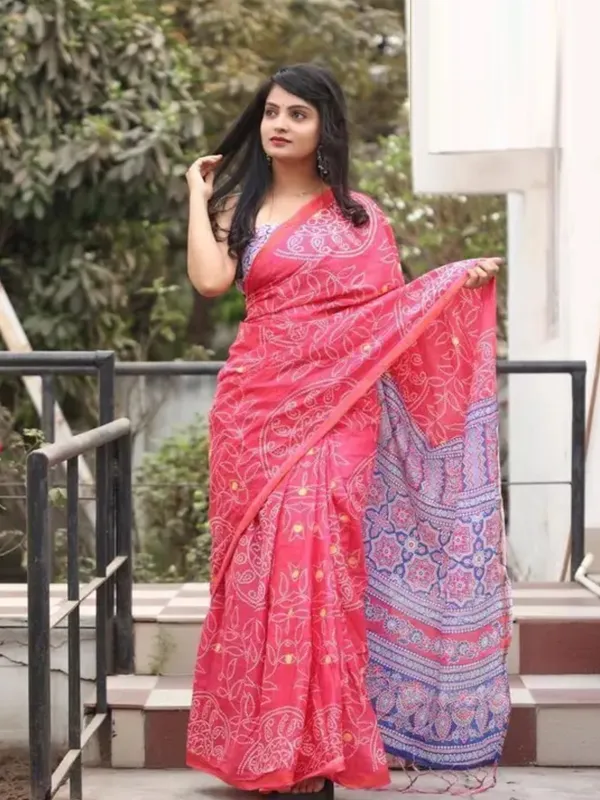 Ethnic_Pure_Soft_Cotton_Linen_Digital_Printed_Saree_with_Unstitched_Blouse_Piece_|_Bollywood_Style_Lightweight_Traditional_Wear_for_Women