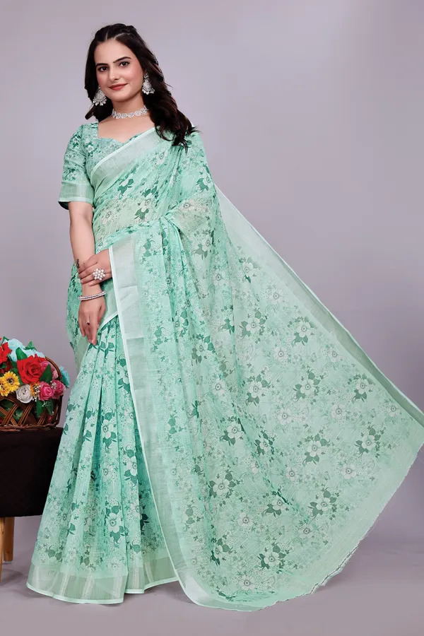 Ethnic_Pure_Soft_Cotton_Linen_Digital_Printed_Saree_with_Unstitched_Blouse_Piece_|_Bollywood_Style_Lightweight_Traditional_Wear_for_Women