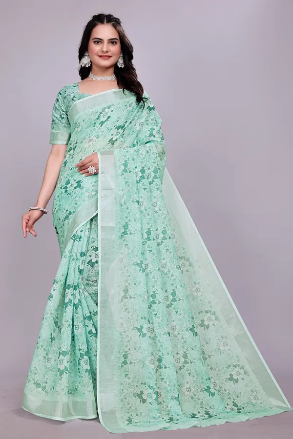 Ethnic_Pure_Soft_Cotton_Linen_Digital_Printed_Saree_with_Unstitched_Blouse_Piece_|_Bollywood_Style_Lightweight_Traditional_Wear_for_Women