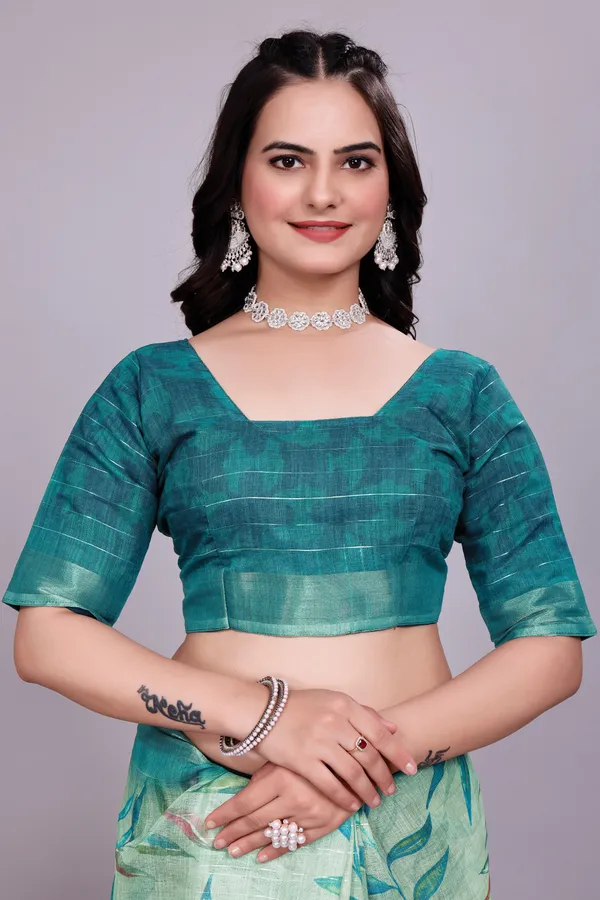 Ethnic_Pure_Soft_Cotton_Linen_Digital_Printed_Saree_with_Unstitched_Blouse_Piece_|_Bollywood_Style_Lightweight_Traditional_Wear_for_Women