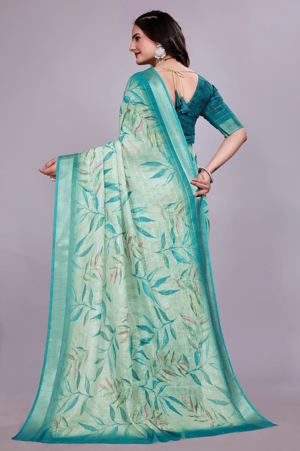 Ethnic_Pure_Soft_Cotton_Linen_Digital_Printed_Saree_with_Unstitched_Blouse_Piece_|_Bollywood_Style_Lightweight_Traditional_Wear_for_Women