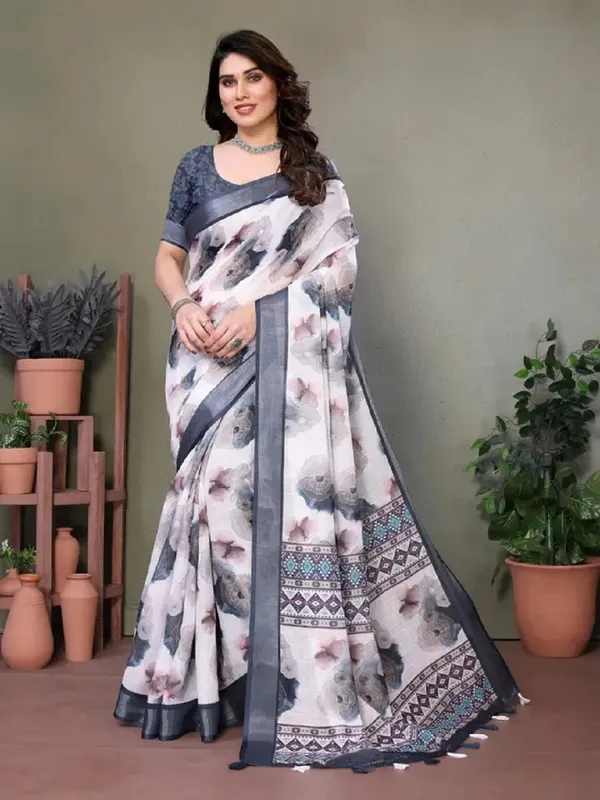 Ethnic_Pure_Soft_Cotton_Linen_Digital_Printed_Saree_with_Unstitched_Blouse_Piece_|_Bollywood_Style_Lightweight_Traditional_Wear_for_Women
