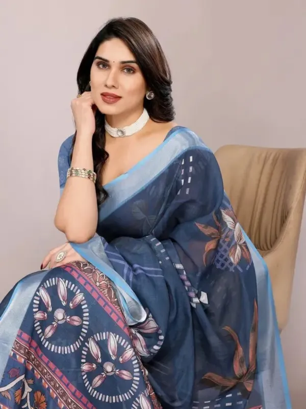 Ethnic_Pure_Soft_Cotton_Linen_Digital_Printed_Saree_with_Unstitched_Blouse_Piece_|_Bollywood_Style_Lightweight_Traditional_Wear_for_Women