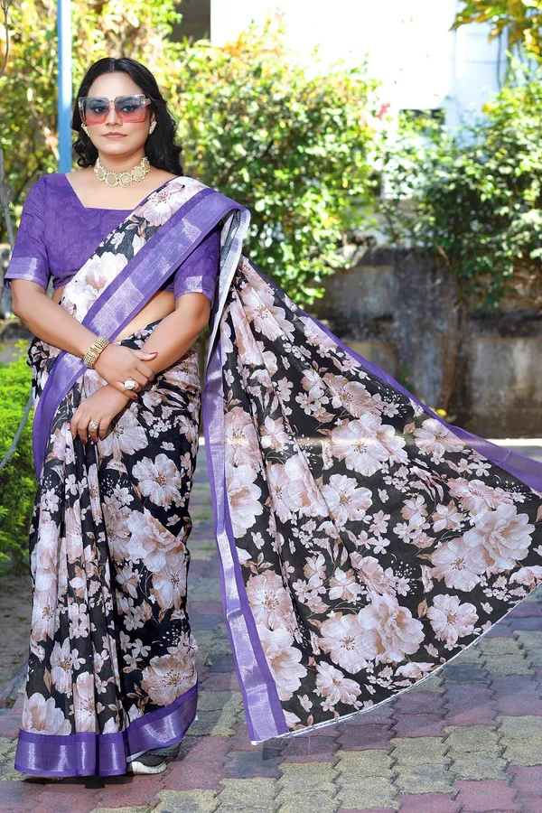 Ethnic_Pure_Soft_Cotton_Linen_Digital_Printed_Saree_with_Unstitched_Blouse_Piece_|_Bollywood_Style_Lightweight_Traditional_Wear_for_Women