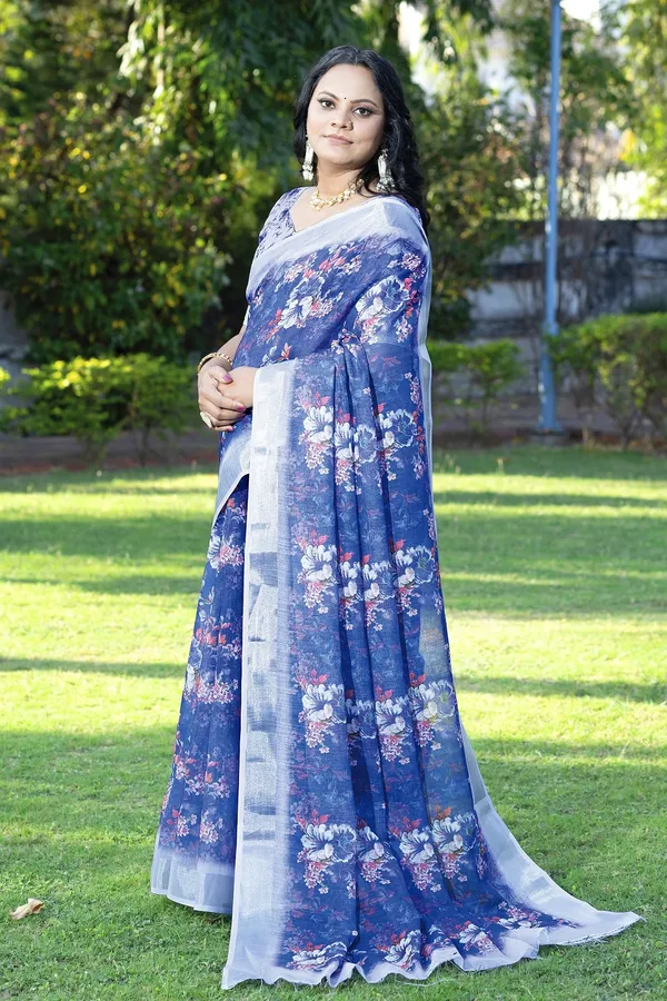 Ethnic_Pure_Soft_Cotton_Linen_Digital_Printed_Saree_with_Unstitched_Blouse_Piece_|_Bollywood_Style_Lightweight_Traditional_Wear_for_Women