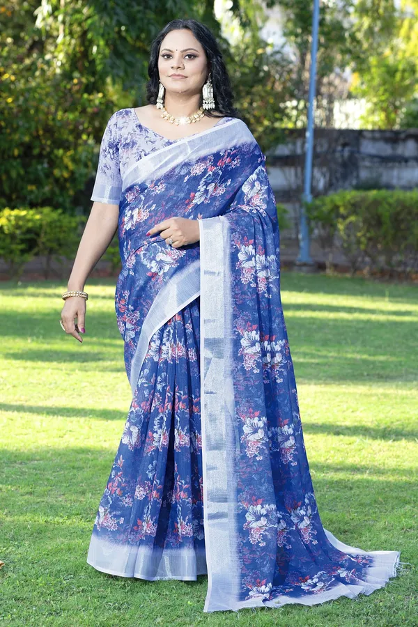 Ethnic_Pure_Soft_Cotton_Linen_Digital_Printed_Saree_with_Unstitched_Blouse_Piece_|_Bollywood_Style_Lightweight_Traditional_Wear_for_Women