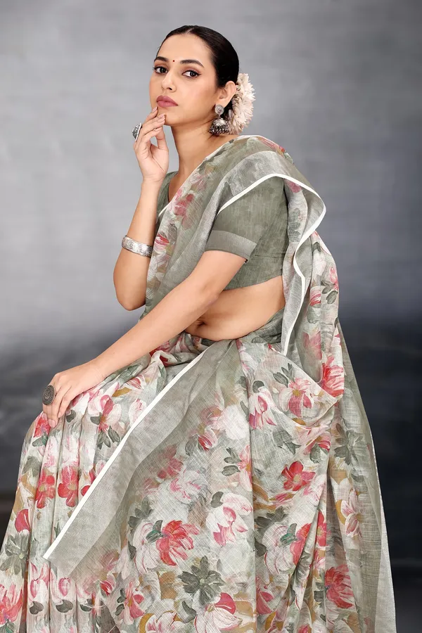 Ethnic_Pure_Soft_Cotton_Linen_Digital_Printed_Saree_with_Unstitched_Blouse_Piece_|_Bollywood_Style_Lightweight_Traditional_Wear_for_Women