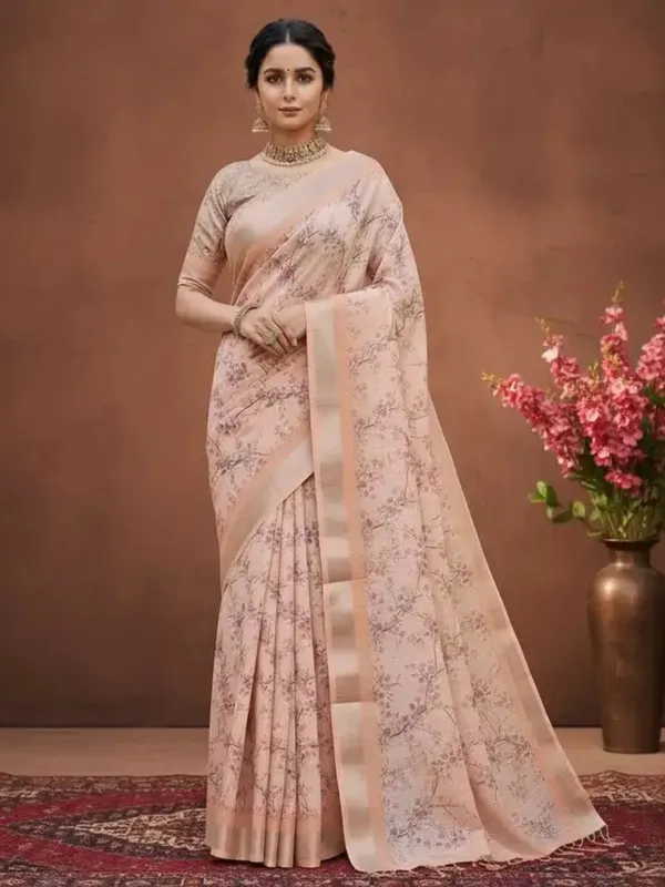 Ethnic_Pure_Soft_Cotton_Linen_Digital_Printed_Saree_with_Unstitched_Blouse_Piece_|_Bollywood_Style_Lightweight_Traditional_Wear_for_Women