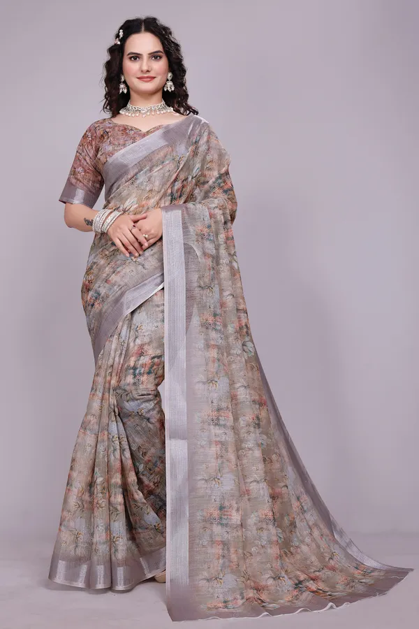 Ethnic_Pure_Soft_Cotton_Linen_Digital_Printed_Saree_with_Unstitched_Blouse_Piece_|_Bollywood_Style_Lightweight_Traditional_Wear_for_Women