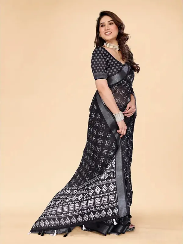 Ethnic_Pure_Soft_Cotton_Linen_Digital_Printed_Saree_with_Unstitched_Blouse_Piece_|_Bollywood_Style_Lightweight_Traditional_Wear_for_Women