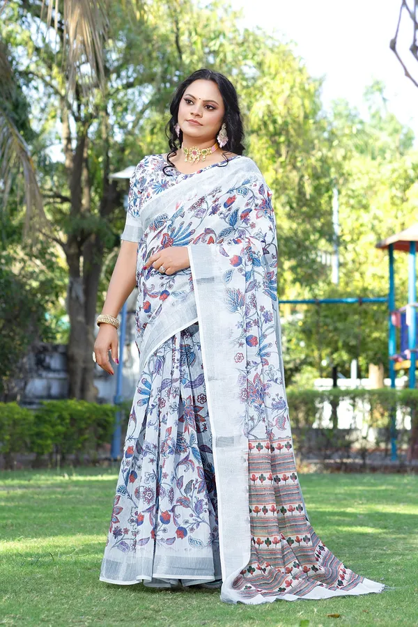Ethnic_Pure_Soft_Cotton_Linen_Digital_Printed_Saree_with_Unstitched_Blouse_Piece_|_Bollywood_Style_Lightweight_Traditional_Wear_for_Women