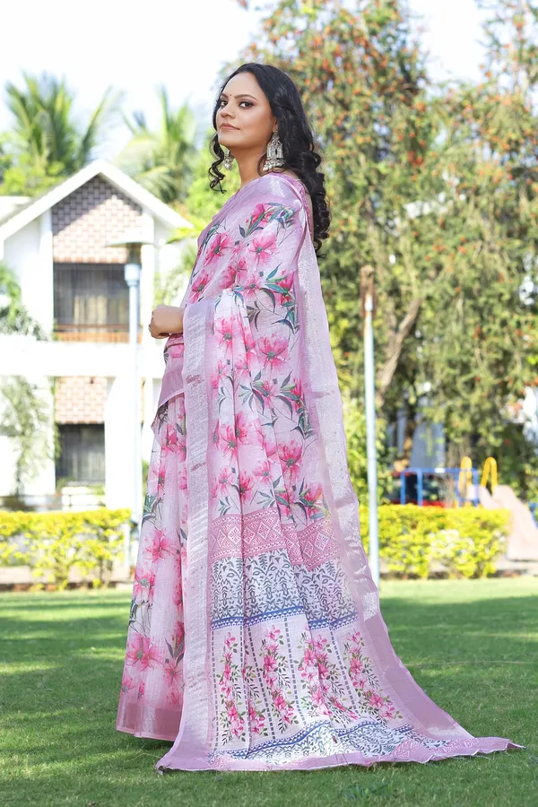 Ethnic_Pure_Soft_Cotton_Linen_Digital_Printed_Saree_with_Unstitched_Blouse_Piece_|_Bollywood_Style_Lightweight_Traditional_Wear_for_Women