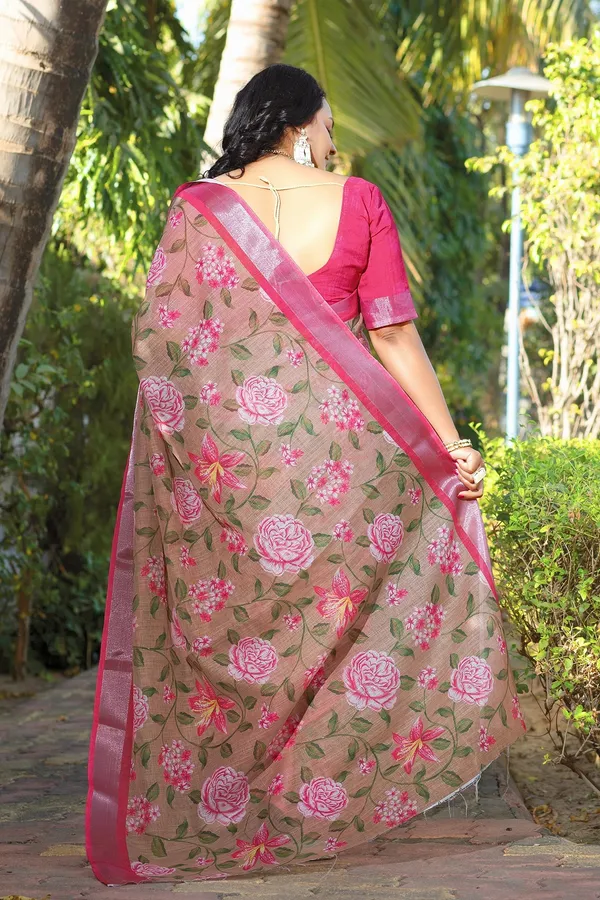 Ethnic_Pure_Soft_Cotton_Linen_Digital_Printed_Saree_with_Unstitched_Blouse_Piece_|_Bollywood_Style_Lightweight_Traditional_Wear_for_Women