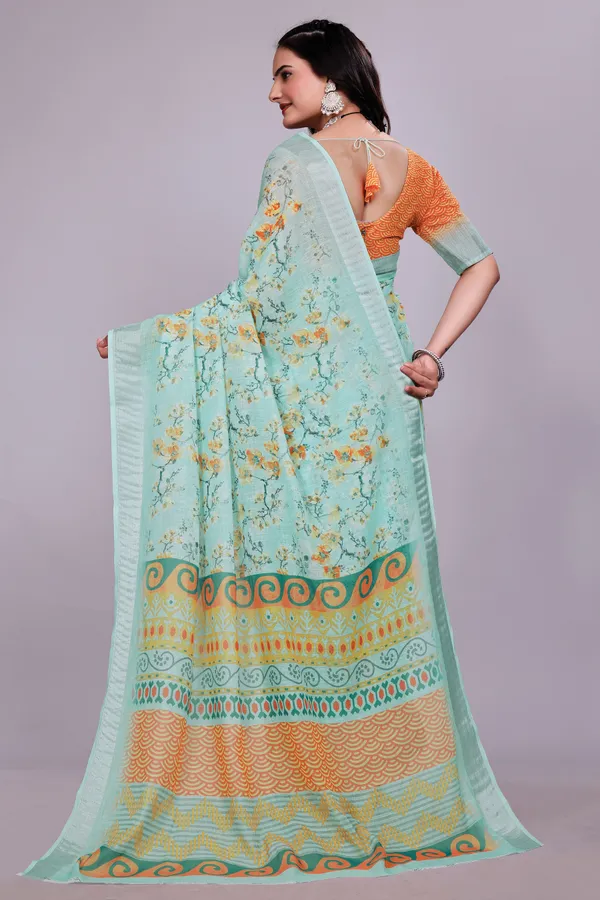 Ethnic_Pure_Soft_Cotton_Linen_Digital_Printed_Saree_with_Unstitched_Blouse_Piece_|_Bollywood_Style_Lightweight_Traditional_Wear_for_Women