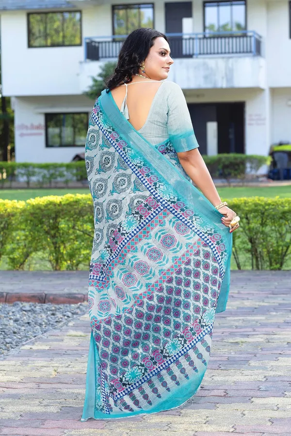 Ethnic_Pure_Soft_Cotton_Linen_Digital_Printed_Saree_with_Unstitched_Blouse_Piece_|_Bollywood_Style_Lightweight_Traditional_Wear_for_Women