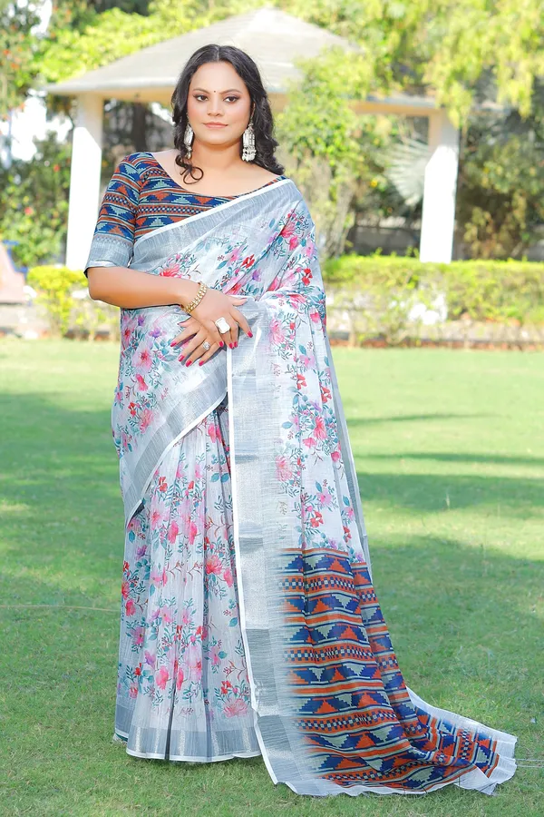 Ethnic_Pure_Soft_Cotton_Linen_Digital_Printed_Saree_with_Unstitched_Blouse_Piece_|_Bollywood_Style_Lightweight_Traditional_Wear_for_Women