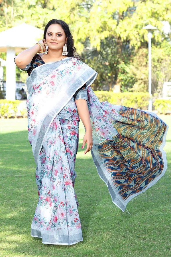 Ethnic_Pure_Soft_Cotton_Linen_Digital_Printed_Saree_with_Unstitched_Blouse_Piece_|_Bollywood_Style_Lightweight_Traditional_Wear_for_Women