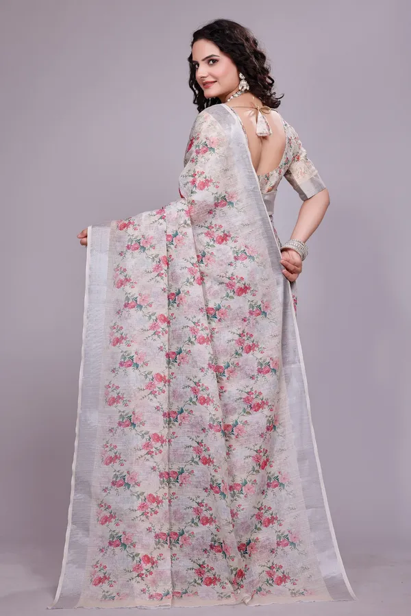 Ethnic_Pure_Soft_Cotton_Linen_Digital_Printed_Saree_with_Unstitched_Blouse_Piece_|_Bollywood_Style_Lightweight_Traditional_Wear_for_Women