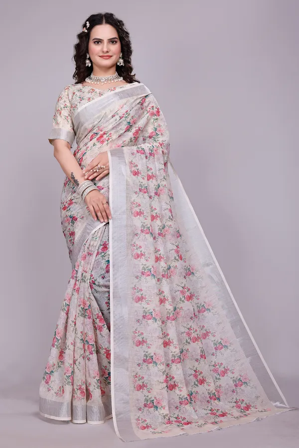 Ethnic_Pure_Soft_Cotton_Linen_Digital_Printed_Saree_with_Unstitched_Blouse_Piece_|_Bollywood_Style_Lightweight_Traditional_Wear_for_Women