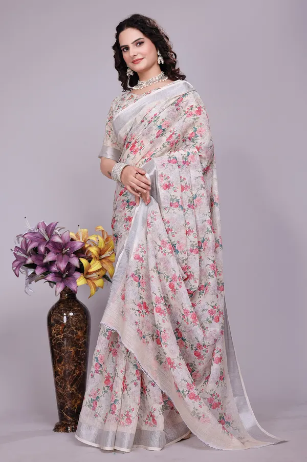 Ethnic_Pure_Soft_Cotton_Linen_Digital_Printed_Saree_with_Unstitched_Blouse_Piece_|_Bollywood_Style_Lightweight_Traditional_Wear_for_Women