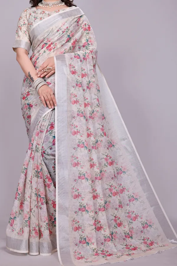 Ethnic_Pure_Soft_Cotton_Linen_Digital_Printed_Saree_with_Unstitched_Blouse_Piece_|_Bollywood_Style_Lightweight_Traditional_Wear_for_Women