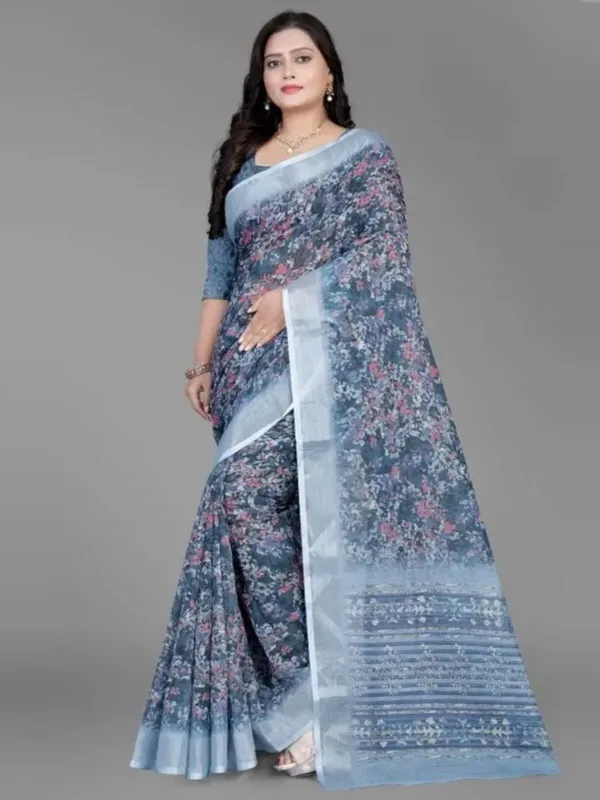 Ethnic_Pure_Soft_Cotton_Linen_Digital_Printed_Saree_with_Unstitched_Blouse_Piece_|_Bollywood_Style_Lightweight_Traditional_Wear_for_Women