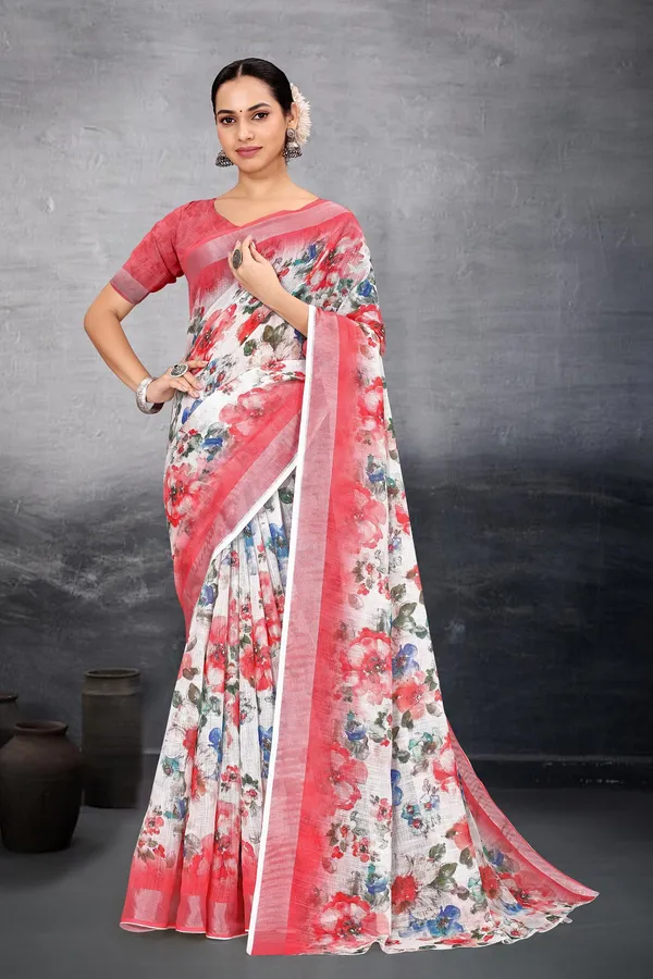 Ethnic_Pure_Soft_Cotton_Linen_Digital_Printed_Saree_with_Unstitched_Blouse_Piece_|_Bollywood_Style_Lightweight_Traditional_Wear_for_Women