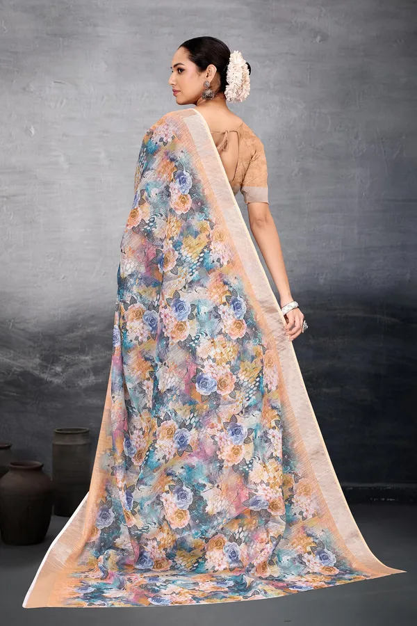 Ethnic_Pure_Soft_Cotton_Linen_Digital_Printed_Saree_with_Unstitched_Blouse_Piece_|_Bollywood_Style_Lightweight_Traditional_Wear_for_Women
