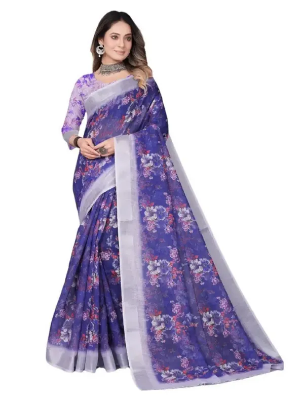 Ethnic_Pure_Soft_Cotton_Linen_Digital_Printed_Saree_with_Unstitched_Blouse_Piece_|_Bollywood_Style_Lightweight_Traditional_Wear_for_Women
