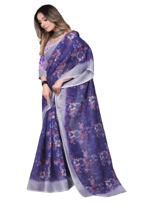 Ethnic_Pure_Soft_Cotton_Linen_Digital_Printed_Saree_with_Unstitched_Blouse_Piece_|_Bollywood_Style_Lightweight_Traditional_Wear_for_Women