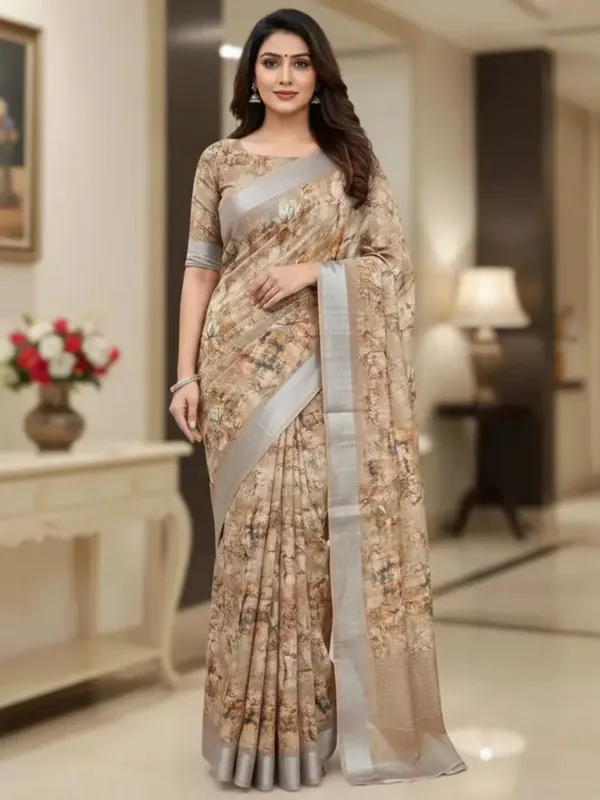 Ethnic_Pure_Soft_Cotton_Linen_Digital_Printed_Saree_with_Unstitched_Blouse_Piece_|_Bollywood_Style_Lightweight_Traditional_Wear_for_Women