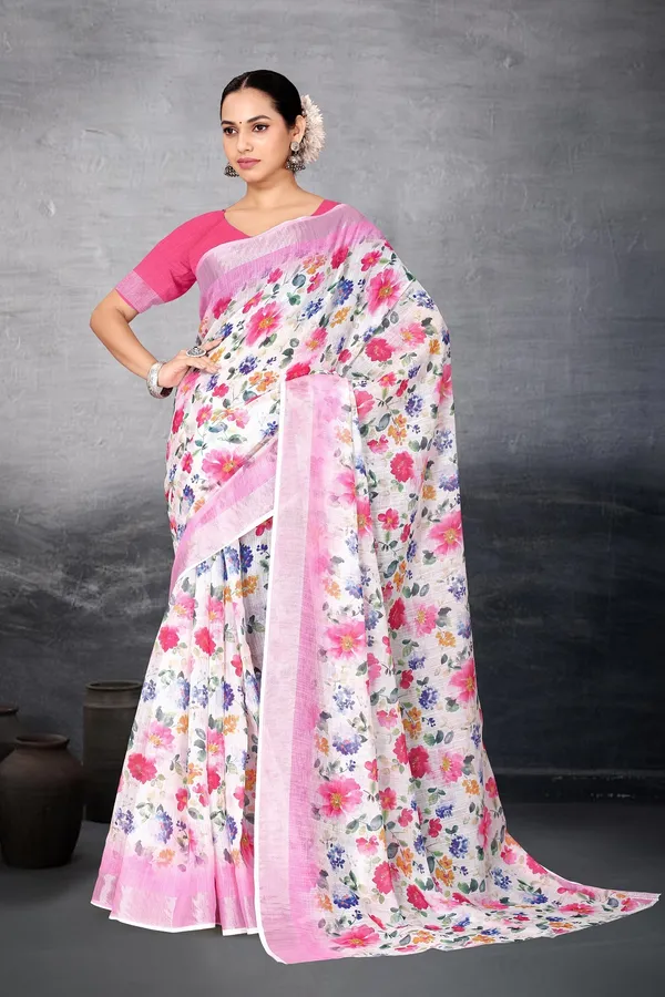 Ethnic_Pure_Soft_Cotton_Linen_Digital_Printed_Saree_with_Unstitched_Blouse_Piece_|_Bollywood_Style_Lightweight_Traditional_Wear_for_Women