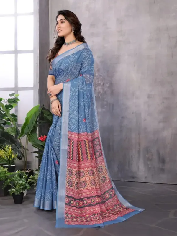Ethnic_Pure_Soft_Cotton_Linen_Digital_Printed_Saree_with_Unstitched_Blouse_Piece_|_Bollywood_Style_Lightweight_Traditional_Wear_for_Women