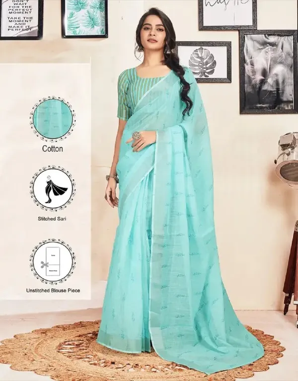 Ethnic_Pure_Soft_Cotton_Linen_Digital_Printed_Saree_with_Unstitched_Blouse_Piece_|_Bollywood_Style_Lightweight_Traditional_Wear_for_Women