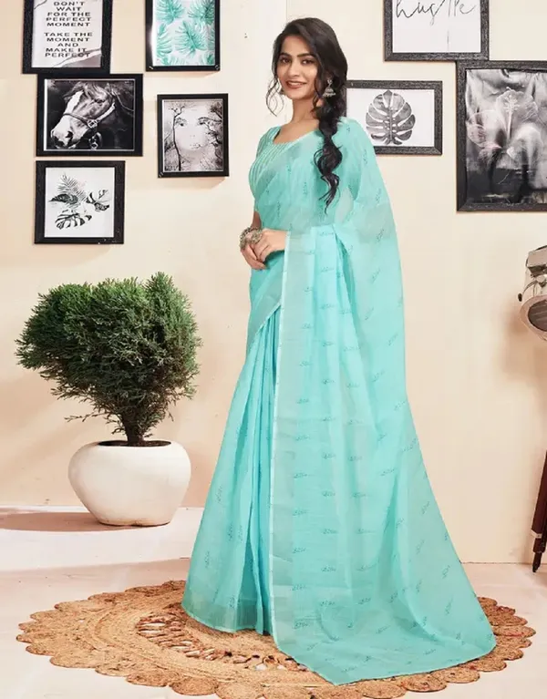 Ethnic_Pure_Soft_Cotton_Linen_Digital_Printed_Saree_with_Unstitched_Blouse_Piece_|_Bollywood_Style_Lightweight_Traditional_Wear_for_Women