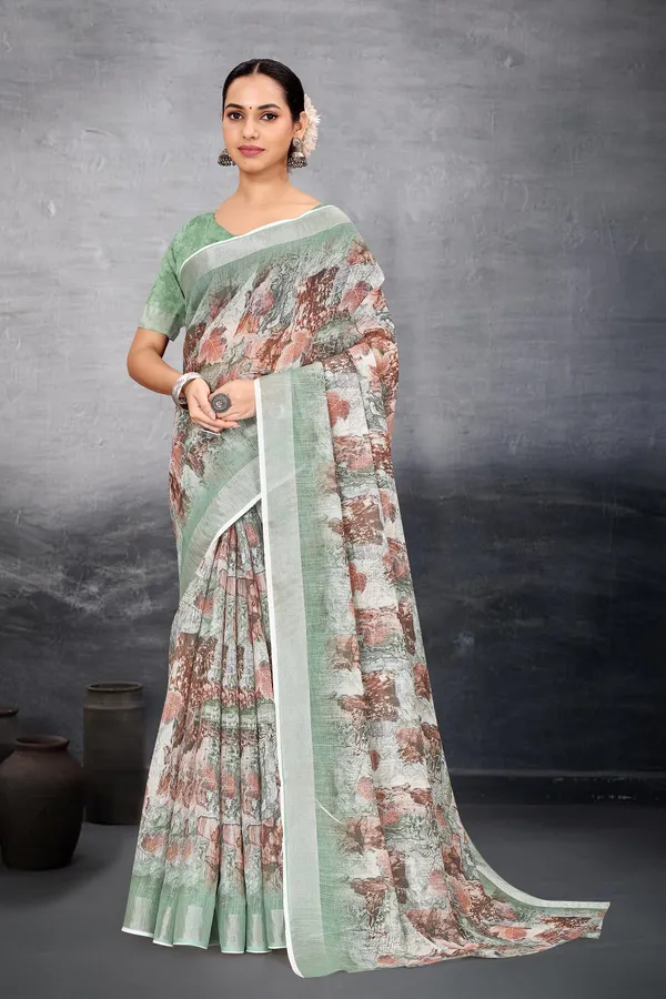 Ethnic_Pure_Soft_Cotton_Linen_Digital_Printed_Saree_with_Unstitched_Blouse_Piece_|_Bollywood_Style_Lightweight_Traditional_Wear_for_Women