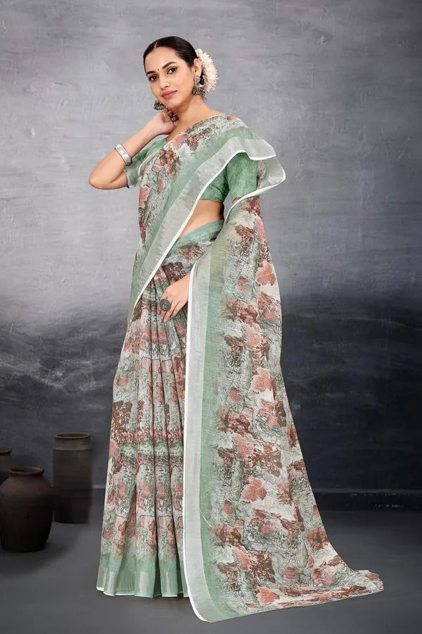 Ethnic_Pure_Soft_Cotton_Linen_Digital_Printed_Saree_with_Unstitched_Blouse_Piece_|_Bollywood_Style_Lightweight_Traditional_Wear_for_Women