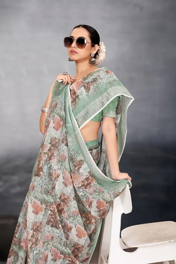 Ethnic_Pure_Soft_Cotton_Linen_Digital_Printed_Saree_with_Unstitched_Blouse_Piece_|_Bollywood_Style_Lightweight_Traditional_Wear_for_Women