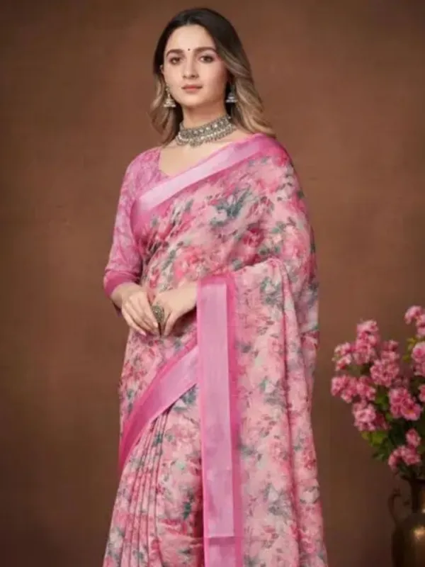 Ethnic_Pure_Soft_Cotton_Linen_Digital_Printed_Saree_with_Unstitched_Blouse_Piece_|_Bollywood_Style_Lightweight_Traditional_Wear_for_Women