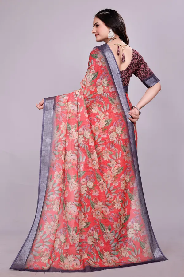 Ethnic_Pure_Soft_Cotton_Linen_Digital_Printed_Saree_with_Unstitched_Blouse_Piece_|_Bollywood_Style_Lightweight_Traditional_Wear_for_Women